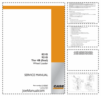 CASE 821G 921G Tier 4B Wheel Loader Service Manual 51428267