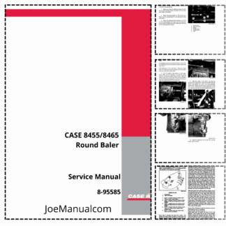 CASE 8455 8465 Round Baler Service Manual 8-95585