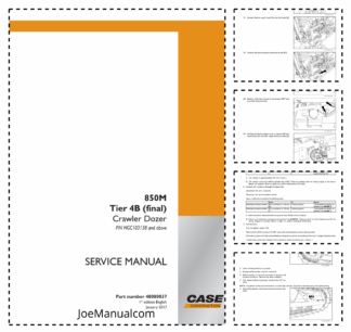 CASE 850M Tier 4B Crawler Dozer Service Manual PIN NGC103138 and Above