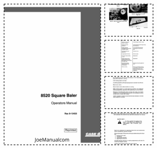 CASE 8520 Square Baler Operators Manual 9-13433