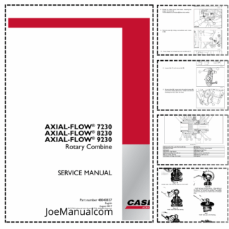 CASE Axial-Flow 7230 8230 9230 Rotary Combine Service Manual 48040837