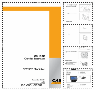 CASE CX130C STD Tier 3 Crawler Excavator Service Manual 51512034 SEA Market