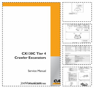 CASE CX130C Tier 4 Crawler Excavator Service Manual 84592788B
