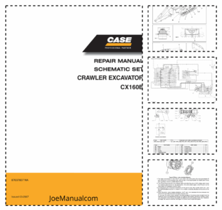 CASE CX160B Crawler Excavator Schematic Set Service Manual 87637607