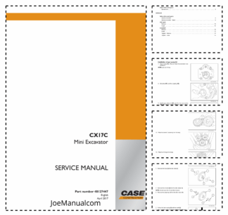 CASE CX17C Mini Excavator Service Manual 48127447