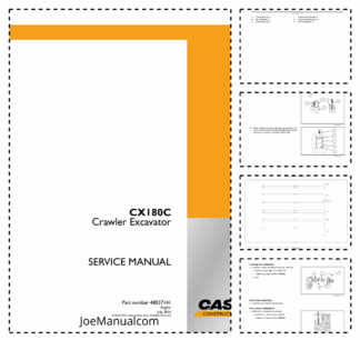 CASE CX180C LC Tier 3 Crawler Excavator Service Manual 48037141