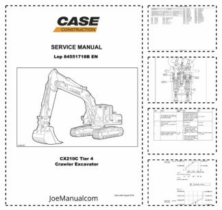 CASE CX210C Tier 4 Crawler Excavator Service Manual