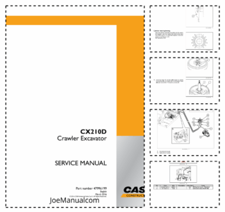 CASE CX210D Crawler Excavator Service Manual