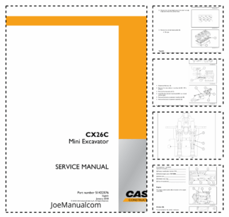CASE CX26C Tier IV Crawler Excavator Service Manual 51422576