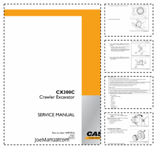 CASE CX300C Crawler Excavator Service Manual 47877016 China Market