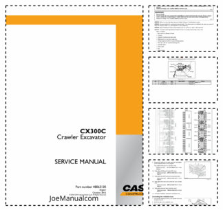 CASE CX300C Crawler Excavator Service Manual 48063130
