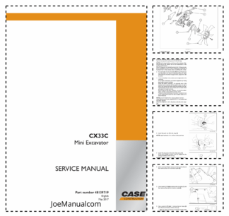 CASE CX33C Mini Excavator Service Manual 48139719