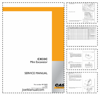 CASE CX33C Tier IV Mini Excavator Service Manual 48139695