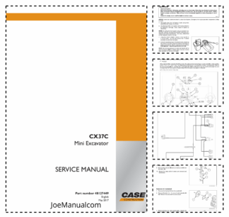 CASE CX37C Mini Excavator Service Manual 48127449