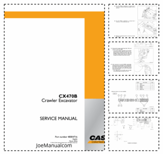 CASE CX470B Crawler Excavator Service Manual 48004716