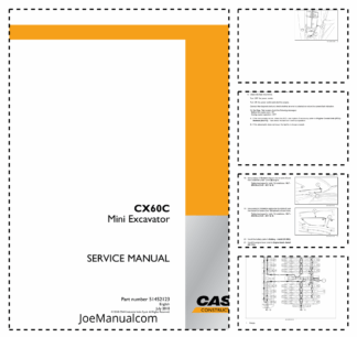 CASE CX60C Cab Tier IV Mini Excavator Service Manual 51452123