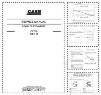 CASE CX700 Tier III Crawler Excavator Service Manual