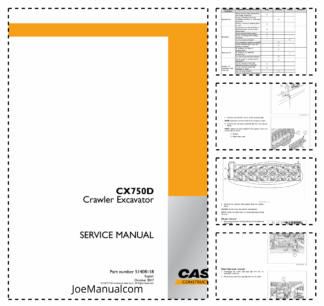 CASE CX750D Crawler Excavator Service Manual 51408118 EU and MEA Market