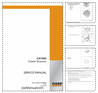 CASE CX750D Crawler Excavator Service Manual 51408165