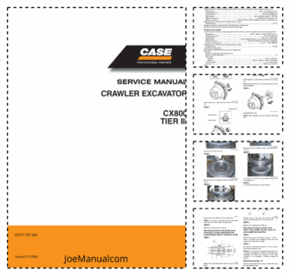CASE CX800 Tier III Crawler Excavator Service Manual 87571787