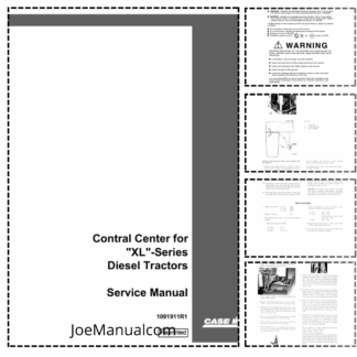 CASE Central Center for XL Series Tractor Service Manual