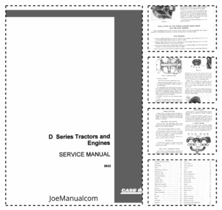 CASE D Series Tractors and Engines Service Manual