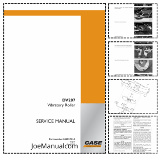 CASE DV207 Vibratory Roller Service Manual