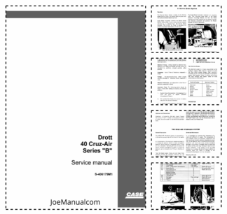 CASE Drott 40 Cruz-Aur Series B Service Manual