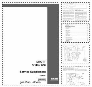 CASE Drott Shifter 650 Travelift Service Supplement