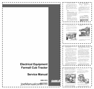 CASE Electrical Equipment Farmall Tractor Service Manual GSS1012