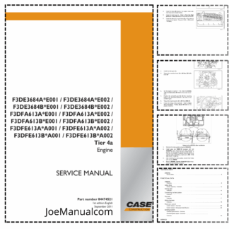 CASE F3DE F3DFA F3DFE Tier 4a Engine Service Manual