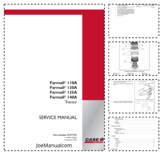 CASE Farmall 110A 120A 125A 140A Tractor Service Manual