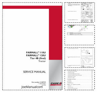 CASE Farmall 110U 120U Tier 4B Tractors Service Manual