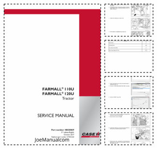 CASE Farmall 110U 120U Tractors Service Manual NA