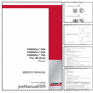 CASE Farmall 50A 60A 70A Tier 4B Tractor Service Manual NA