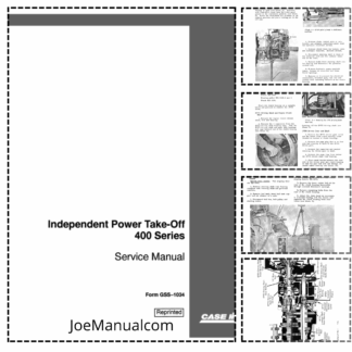 CASE Independent Power Take-Off 400 Series Service Manual GSS1034
