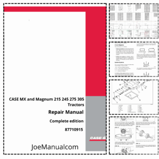CASE MX and Magnum 215 245 275 305 Tractors Repair Manual 87710915