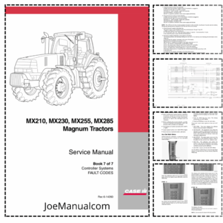 CASE MX210 MX230 MX255 MX285 Magnim Tractors Repair Manual Book 7