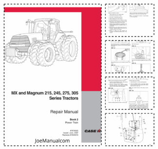 CASE MX215 MX245 MX275 MX305 Magnim Tractors Repair Manual Book 2