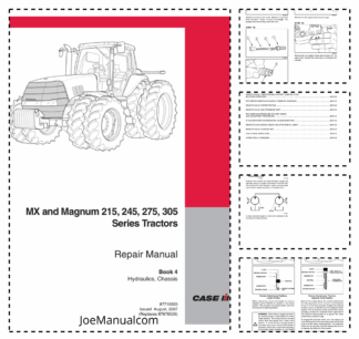 CASE MX215 MX245 MX275 MX305 Magnim Tractors Repair Manual Book 4