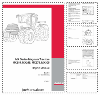 CASE MX215 MX245 MX275 MX305 Magnim Tractors Repair Manual Book 5