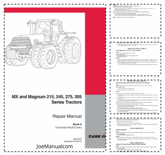 CASE MX215 MX245 MX275 MX305 Magnim Tractors Repair Manual Book 6