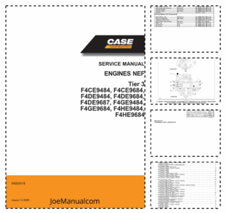 CASE NEF F4CE F4DE F4GE F4HE Tier 3 Engine Service Manual 84250518