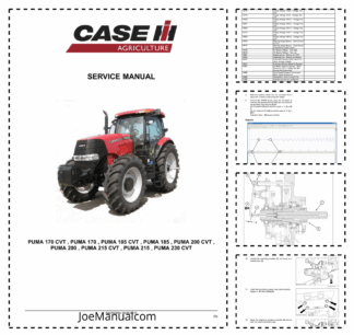CASE Puma 170 185 200 215 230 with and without CVT Service Manual