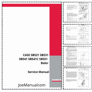 CASE SB521 SB531 SB541 SB541C SB551 Baler Service Manual