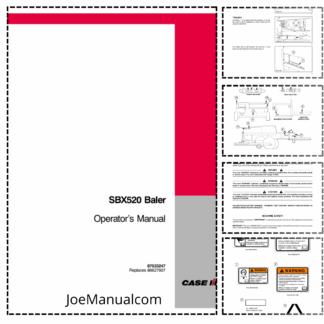 CASE SBX520 Baler Operators Manual 87533247