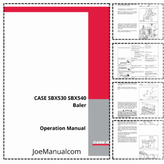 CASE SBX530 SBX540 Baler Operation and Maintenance Manual