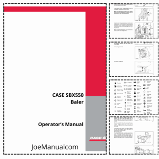CASE SBX550 Baler Operators Manual
