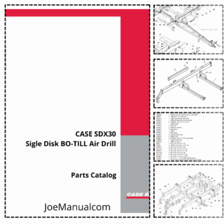 CASE SDX30 Sigle Disk BO-TILL Air Drill Parts Catalog