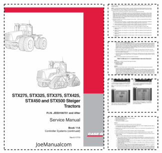 CASE STX275 325 375 425 450 Steiger Tractors Service Manual Book 11A